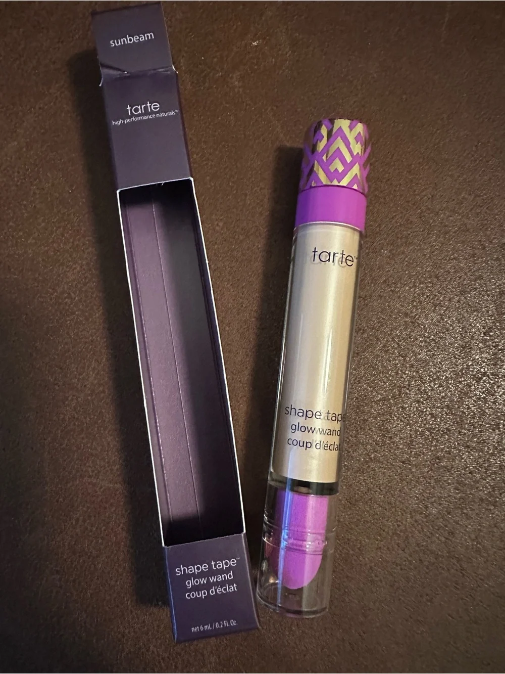 tarte deep purple sunbeam branded box